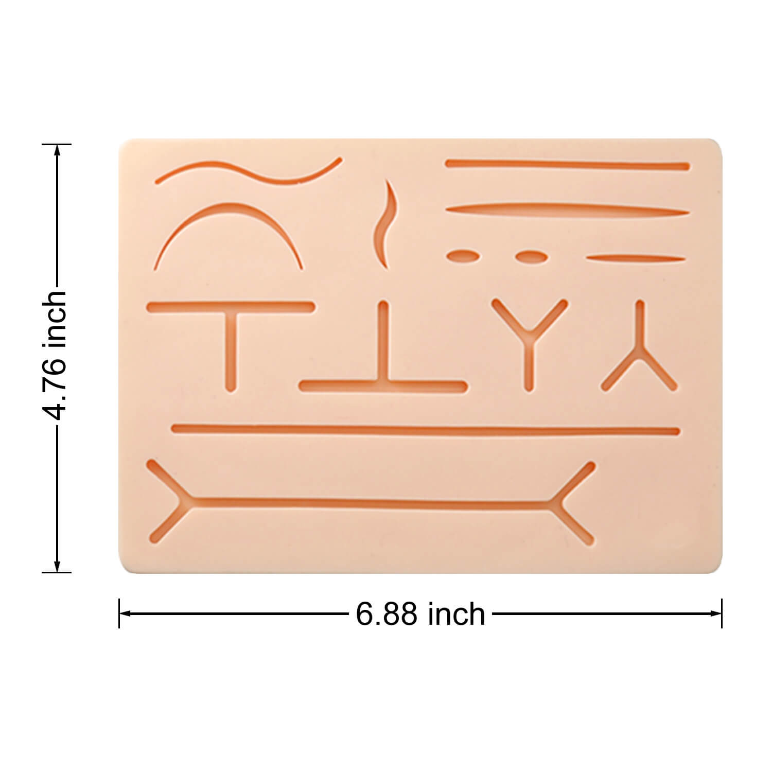 Suture Kit for Beginners – Silicone Stitching Pad with Embedded Mesh, Suture Tools, Threads & Needles (Education Use Only)
