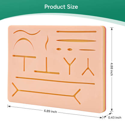 Ultrassist Beginner Suture Kit with Silicone Stitching Pad for Medical & Vet Students