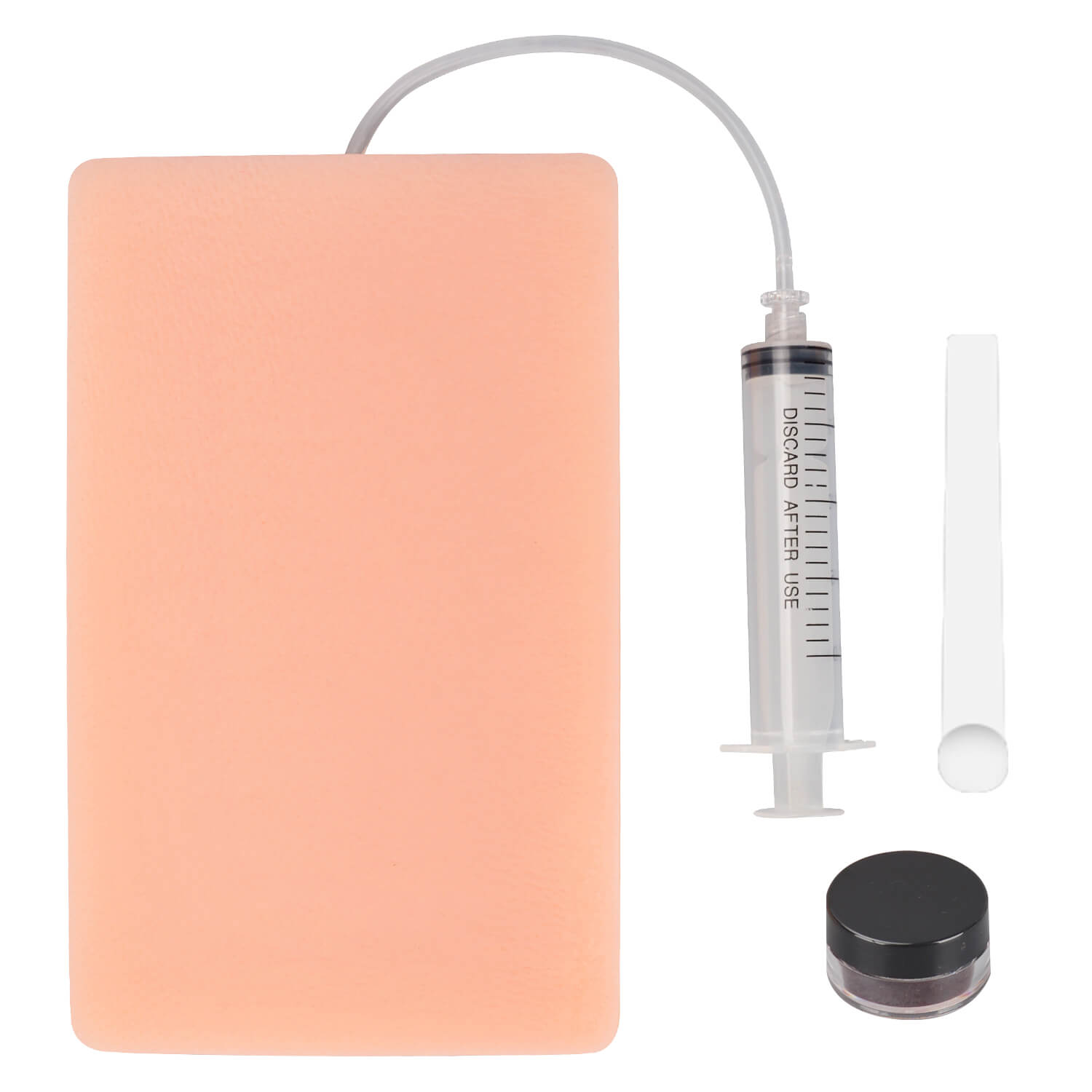 Bleeding suture training pad with embedded blood vessels