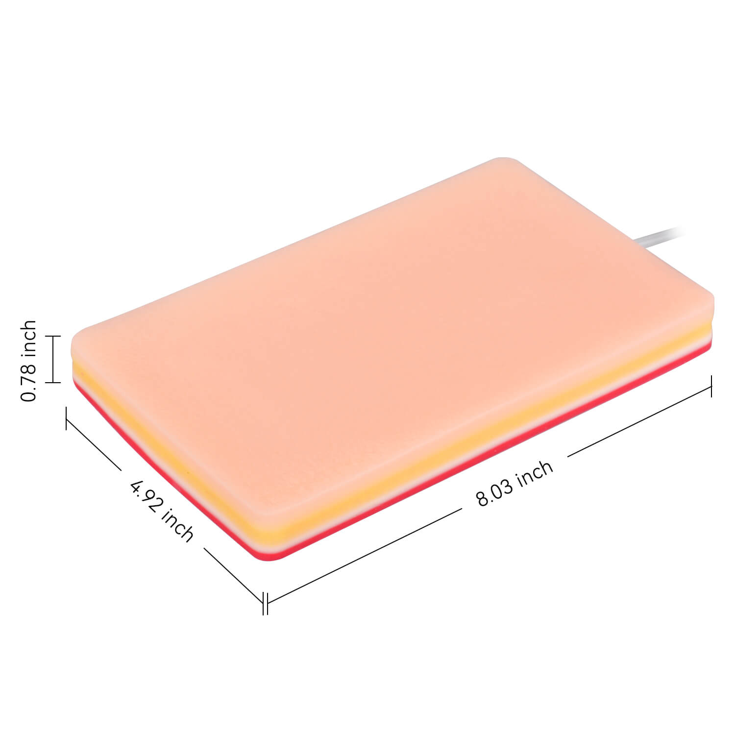 Bleeding Suture Training Pad with Embedded Blood Vessels