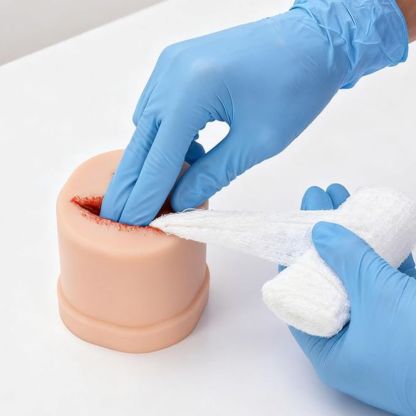 Compact Bullet & Laceration Wound Packing Training Model, Non-Flow