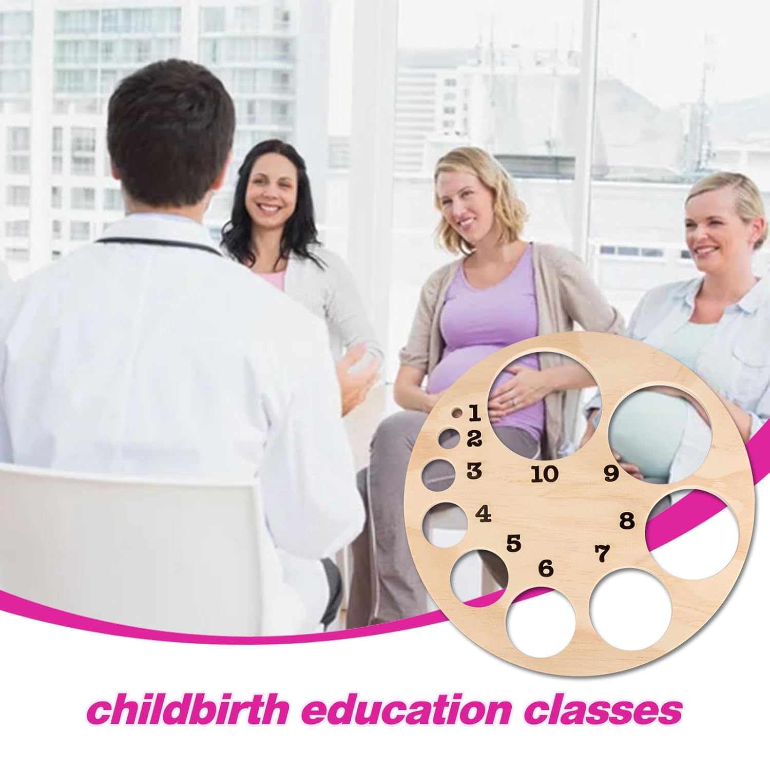 Cervical Dilation Board (1–10 cm) for Midwife & Doula Training