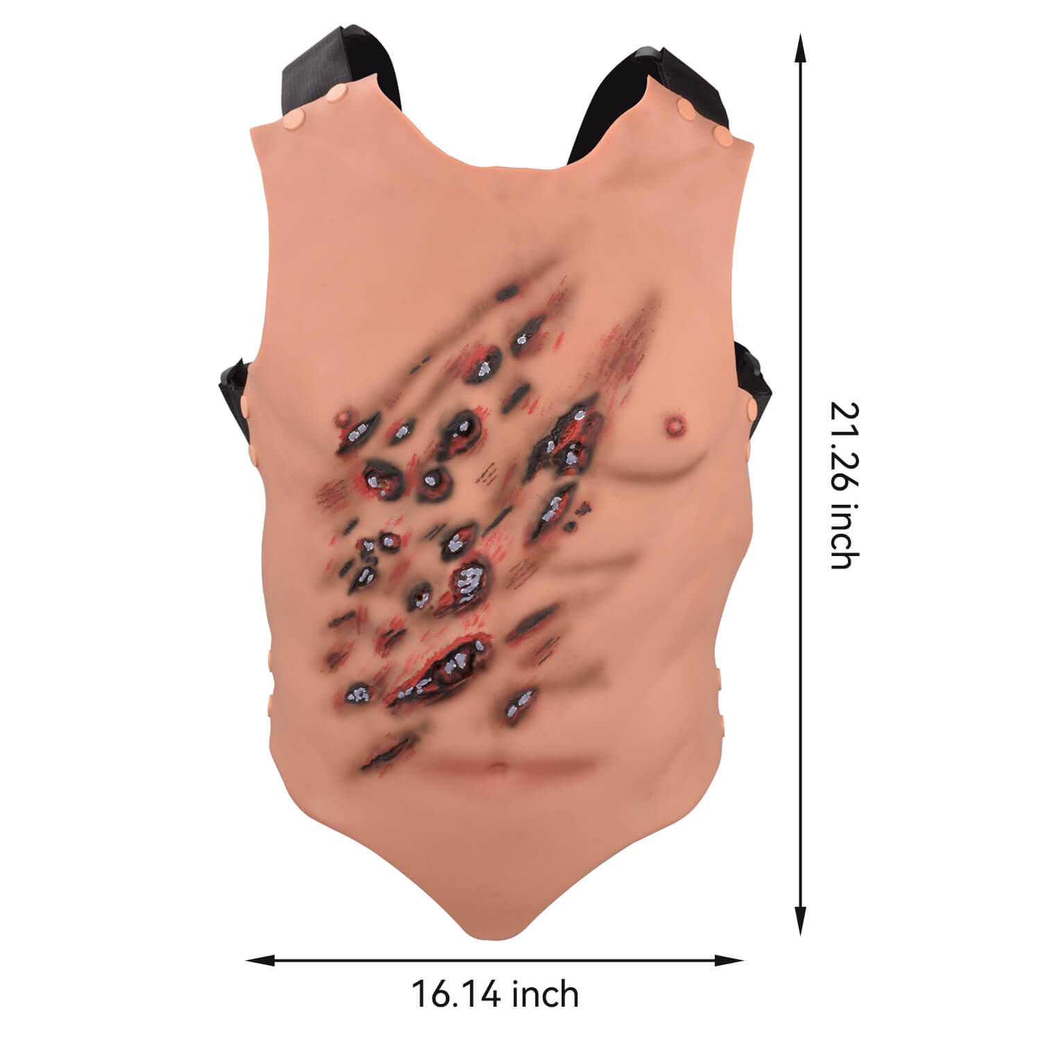 Wearable Chest & Abdominal Blast Trauma Simulator Kit