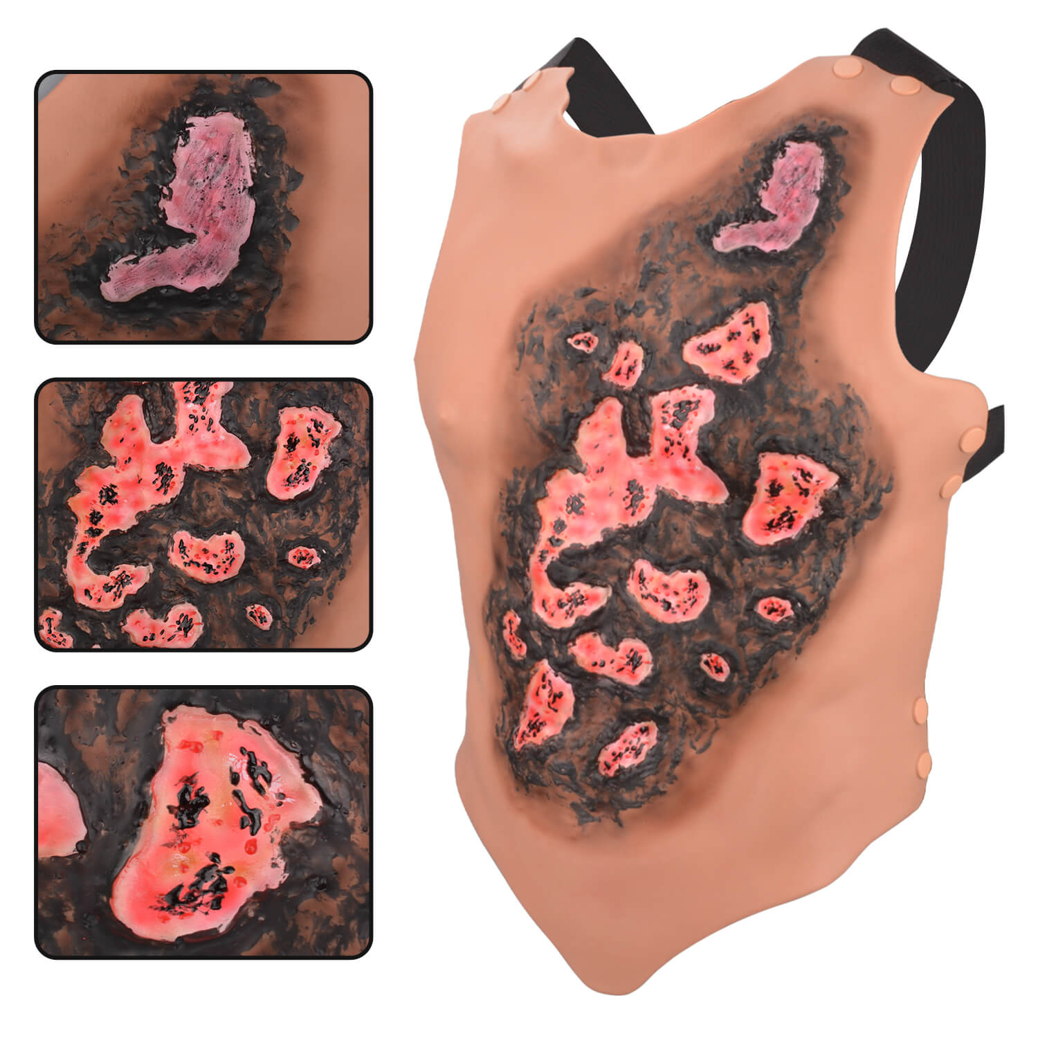 Wearable Chest & Abdominal Burn Trauma Trainer