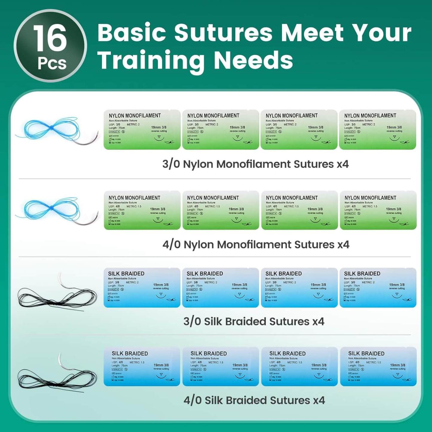 Complete Medical Suture Kit for Vet School Students(u005)