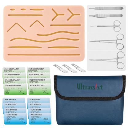 Ultrassist Complete Suture Kit with Latest Large Pad, Fashion Pouch
