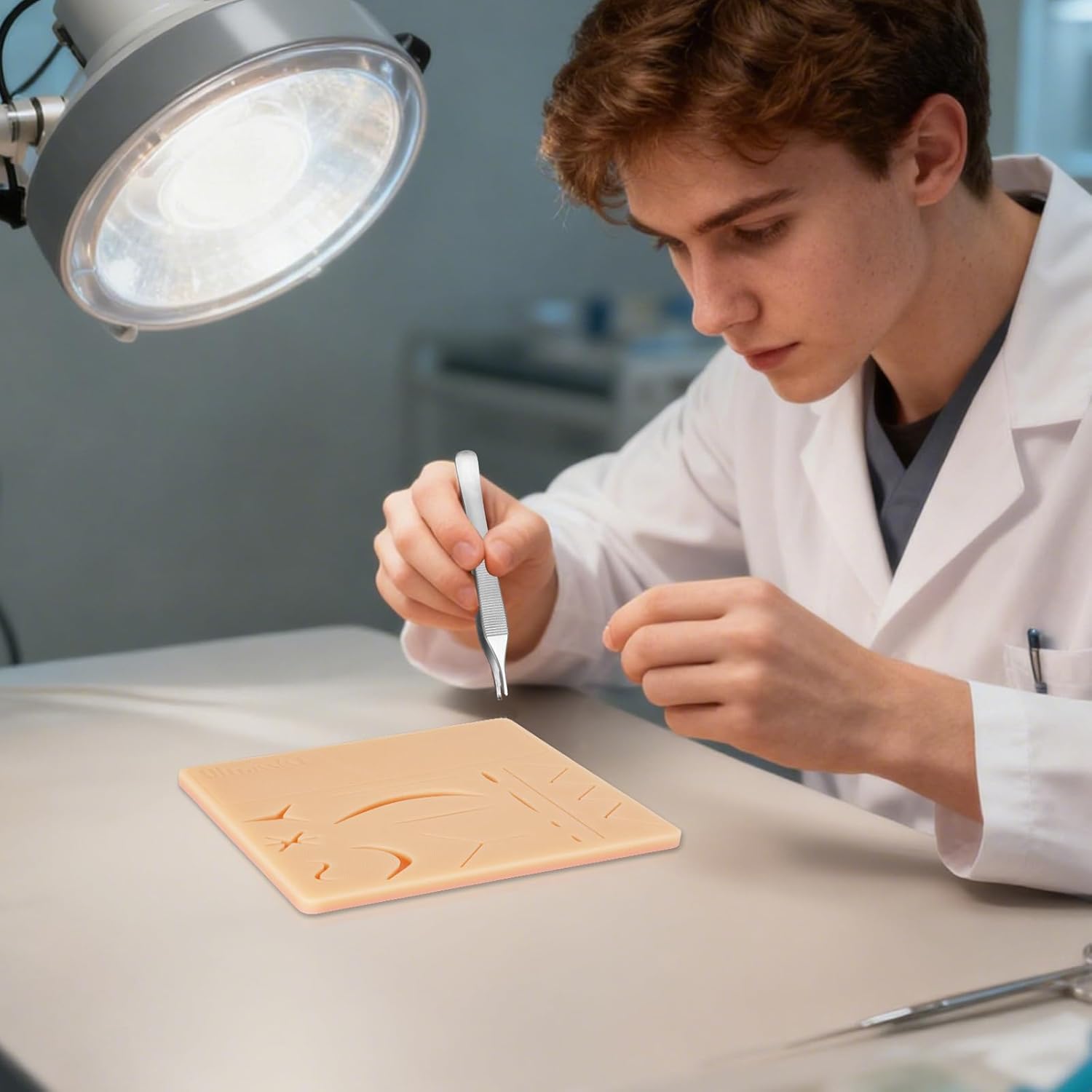 Ultrassist Complete Suture Kit (27 Pieces) for Suturing Classes, Upgraded Suture Training Pad with Pre-cut Incisions