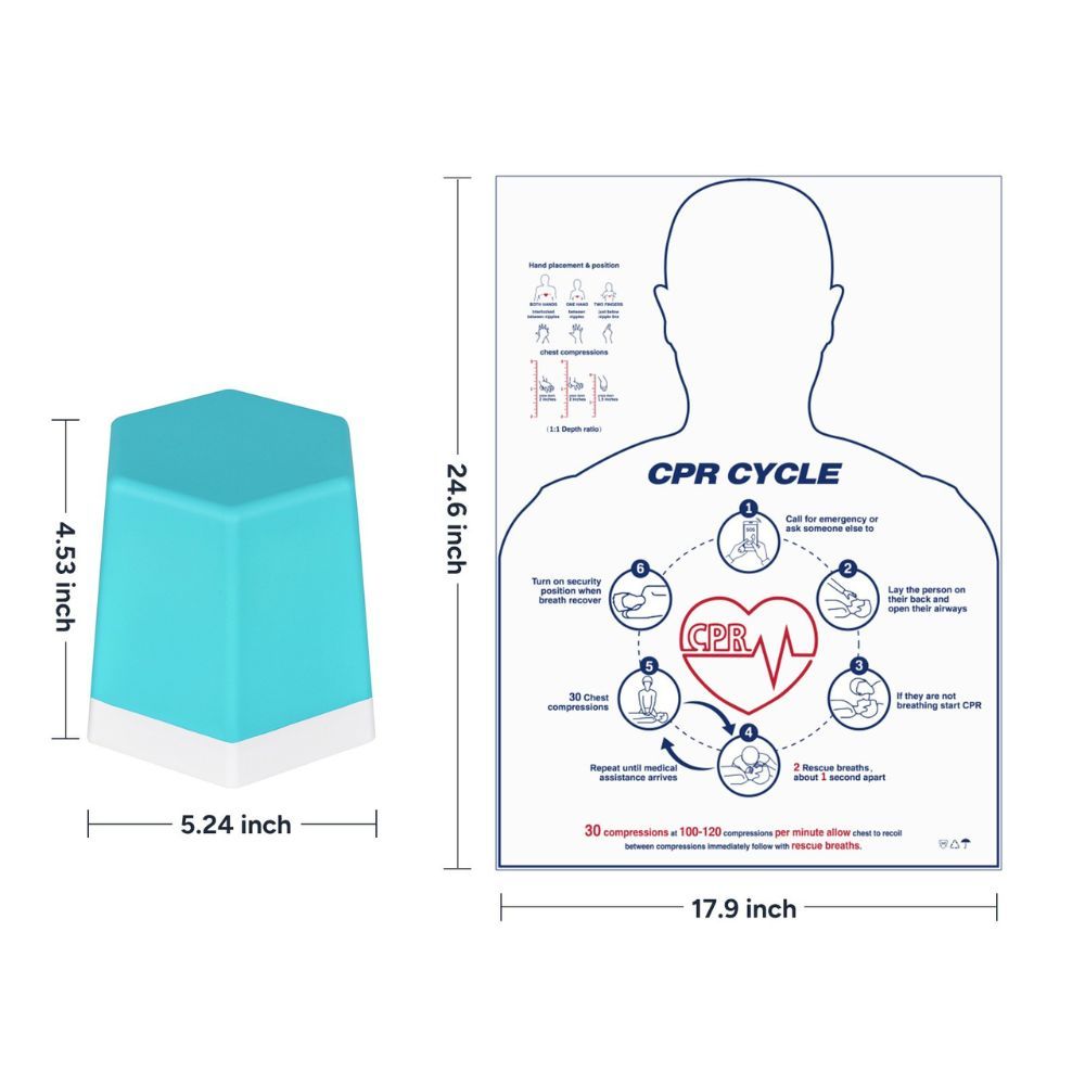 Ultrassist CPR Training Model with Sound Feedback – Heart & Hexagon Shapes