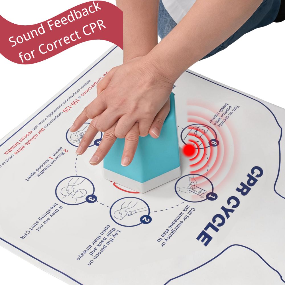 Ultrassist CPR Training Model with Sound Feedback – Heart & Hexagon Shapes
