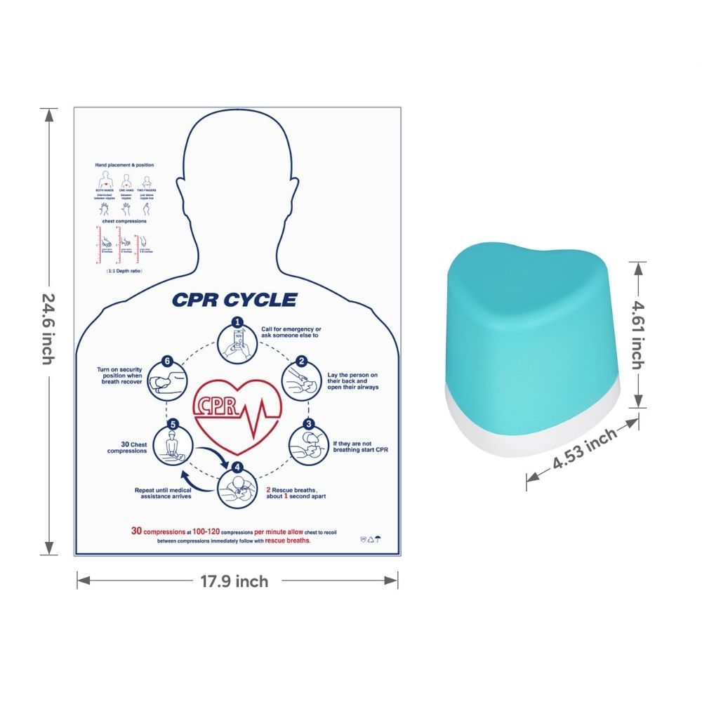 Ultrassist CPR Training Model with Sound Feedback – Heart & Hexagon Shapes