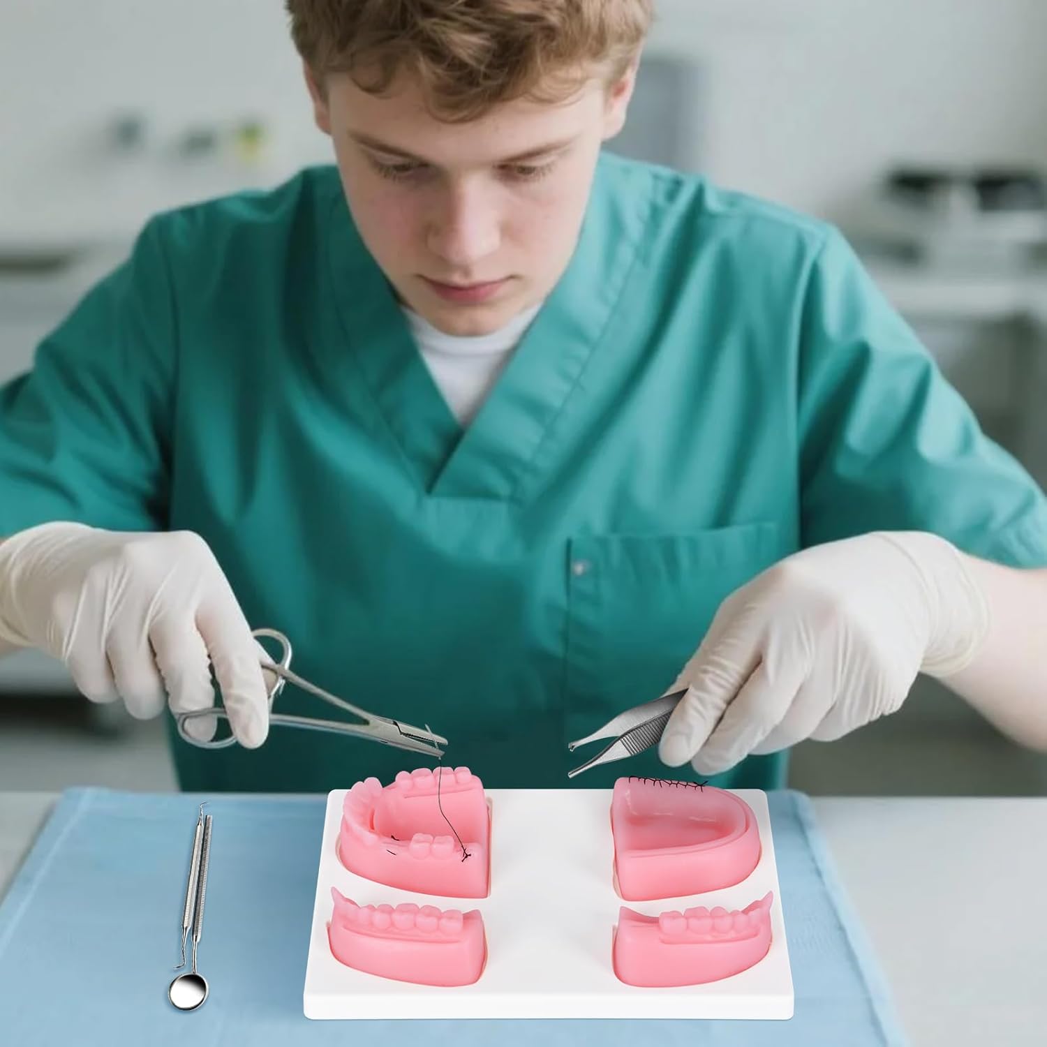 Ultrassist Dental Suture Practice Kit for Student Gum Cutting & Gingival Suturing