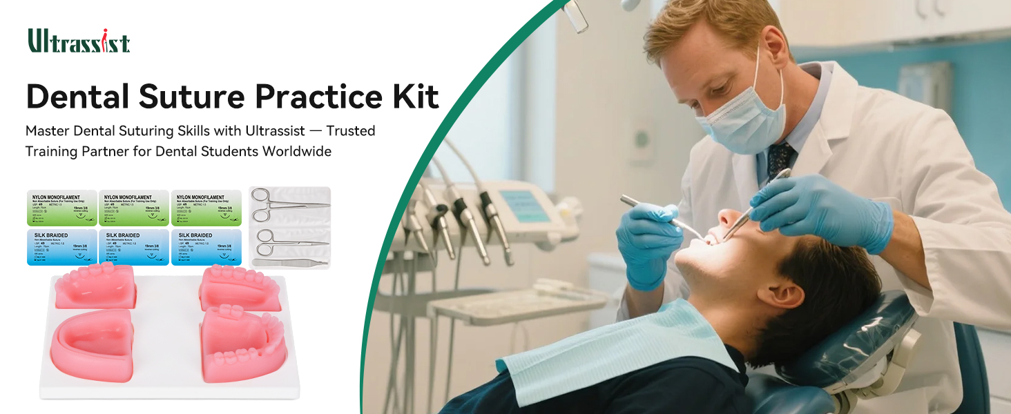 Dental Suture Training Kit for Student Gum Cutting & Gingival Suturing