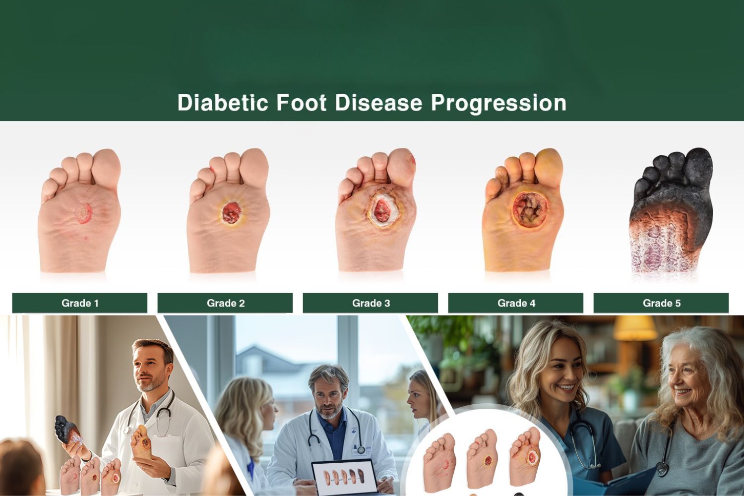 understanding diabetic foot ulcer stages