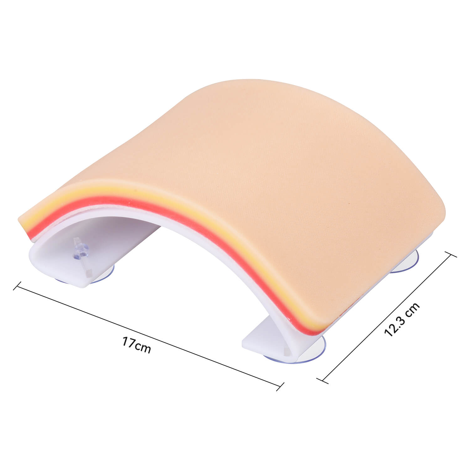Ultrassist DIY Incision & Deep Suture Training Pad with Arched Acrylic Base