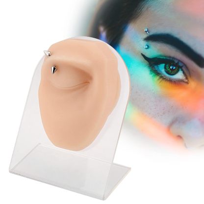 Silicone Eye Model for Eyebrow Piercing & Jewelry Display