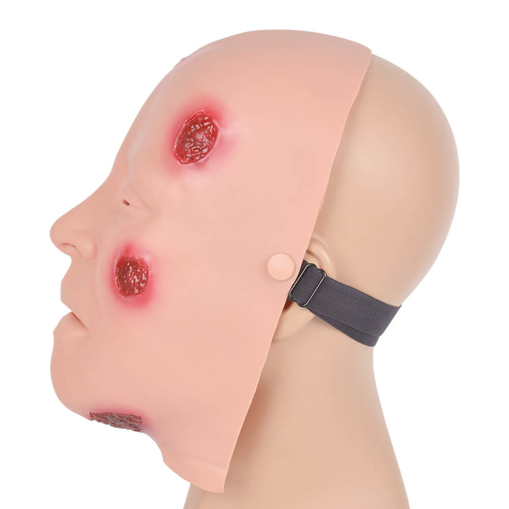 Full-Face Wearable Cutaneous Anthrax Facial Model