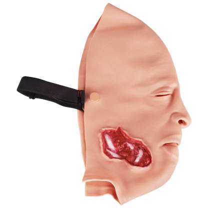 Full-Face Wearable Facial Fracture with Bleeding Model