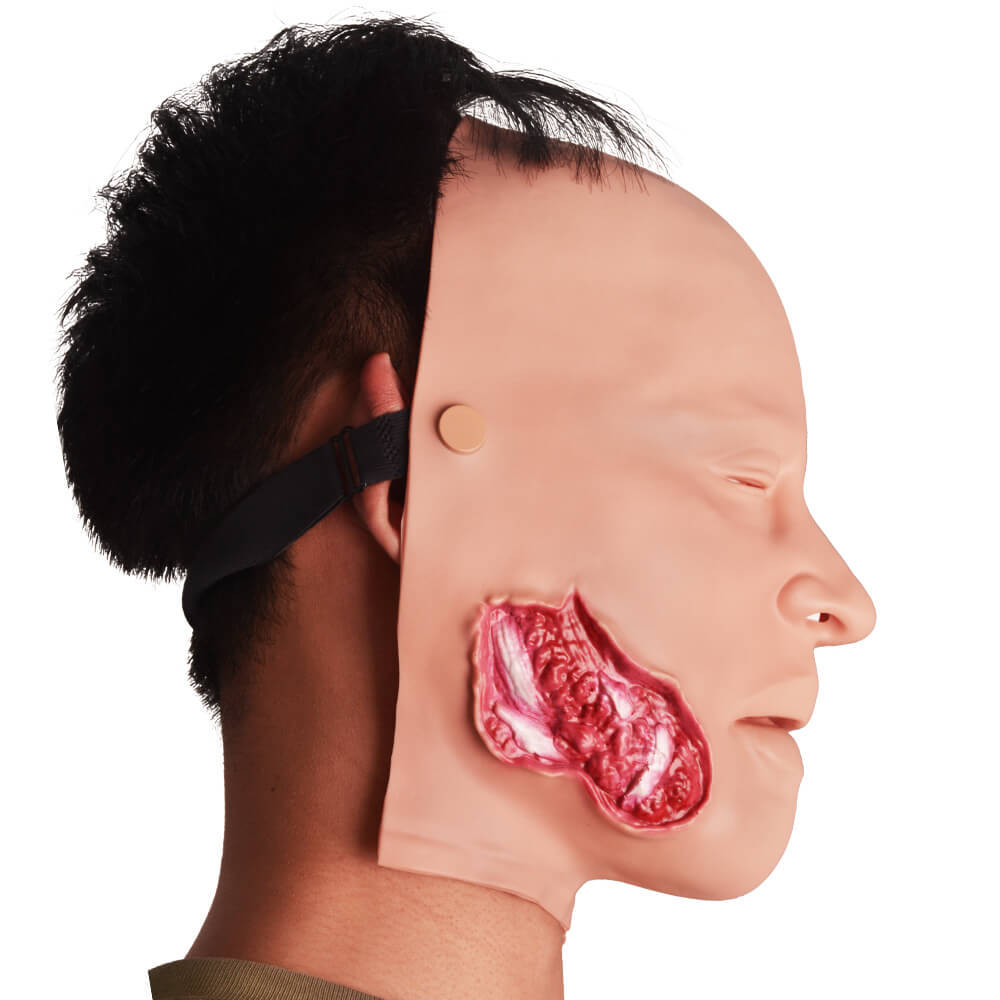 Wearable Facial Fracture with Bleeding Model

