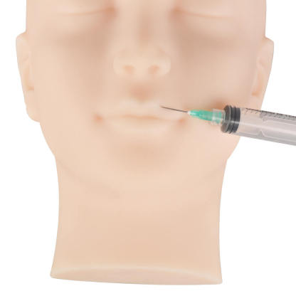 Facial Injection Training Head with Ears & Internal Skeleton