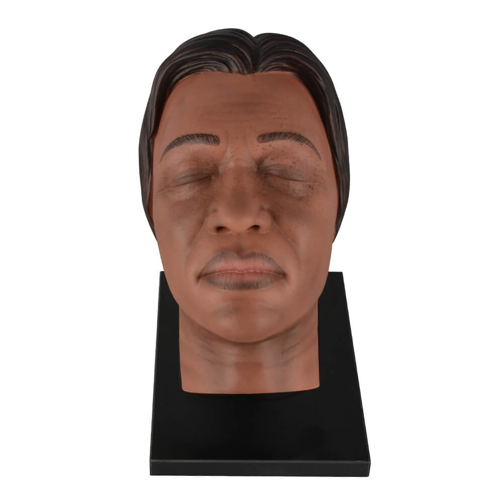 Facial Injection Training Mannequin Head with Dark Skin