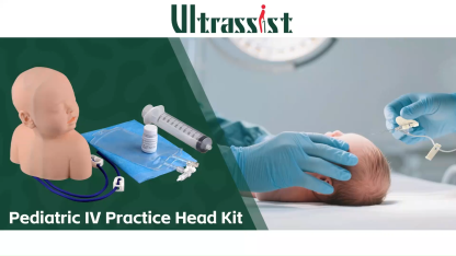 Ultrassist Pediatric IV Practice Head Kit for Scalp IV Training