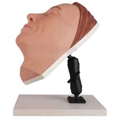 Female Facial Injection Mannequin with Adjustable Base