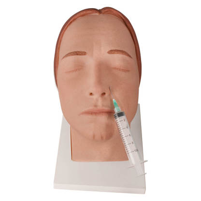 Female Facial Injection Mannequin with Adjustable Base