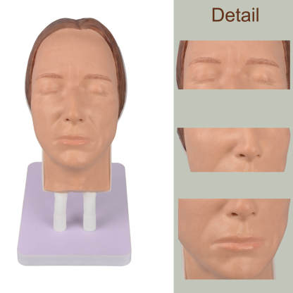 Female Facial Injection Mannequin with Common Facial Issues for Injection Training