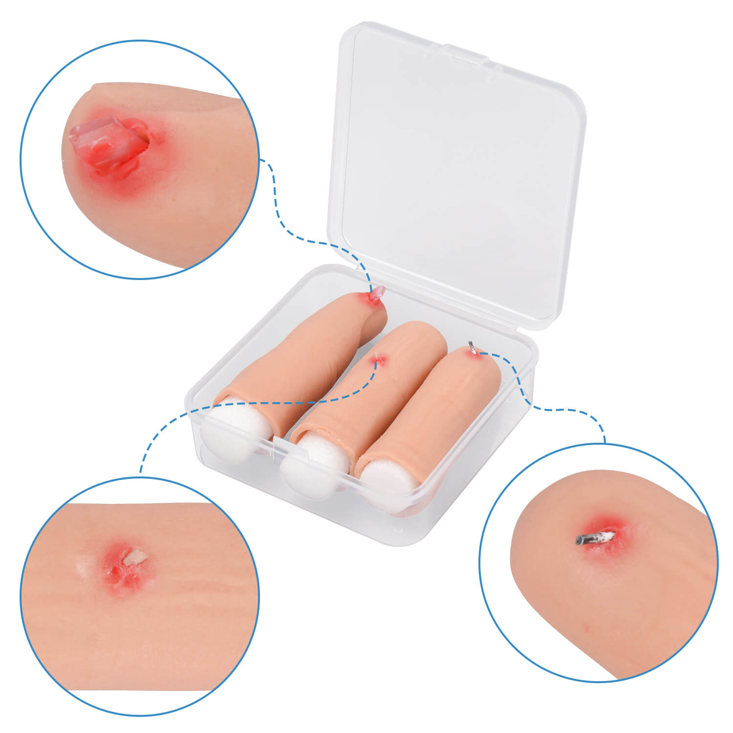  Wearable Finger Foreign Object Wound Management Training Set