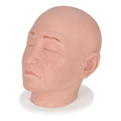 Female Full-Head Facial Injection Training Mannequin with Base