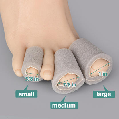 36" Foam Toe Sleeve with Overlap, Grey
