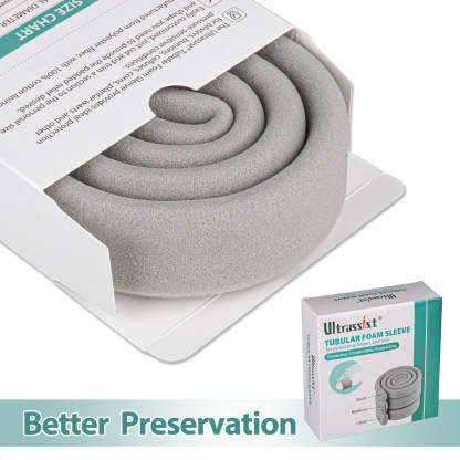 36" Foam Toe Sleeve with Overlap, Grey