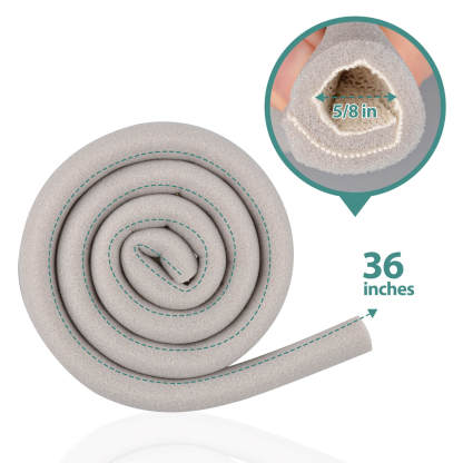 36" Foam Toe Sleeve with Overlap, Grey