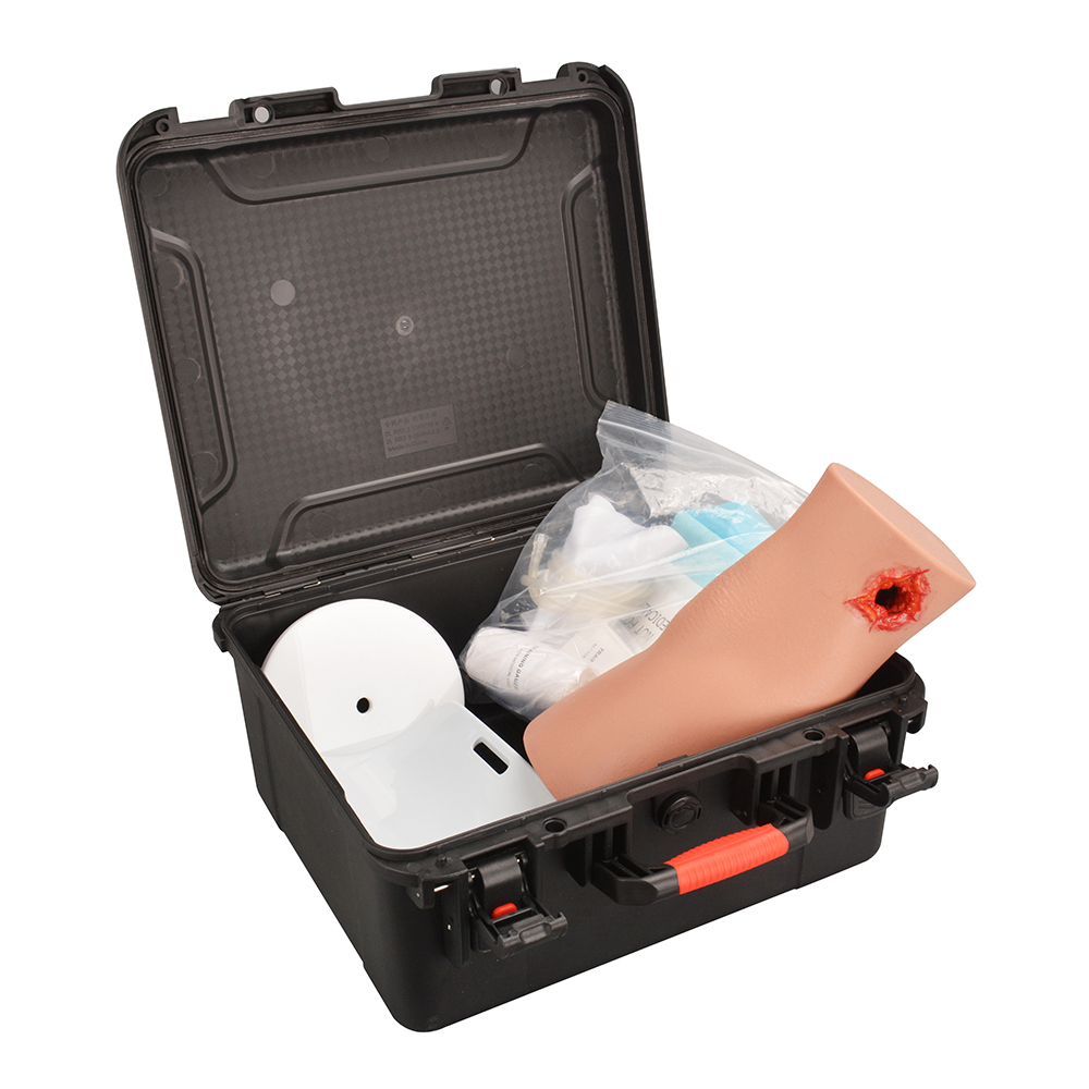 Hemorrhage Control Leg Trainer with Through Gunshot Wound(GSW)