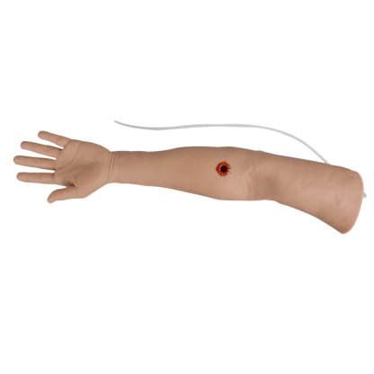 Tourniquet Task Trainer Arm with Bleeding Bullet Wound