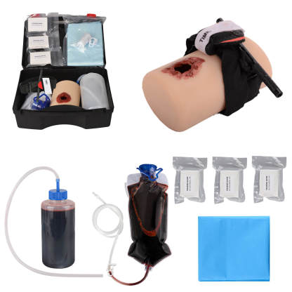 Complete GSW Wound Tourniquet Trainer Kit