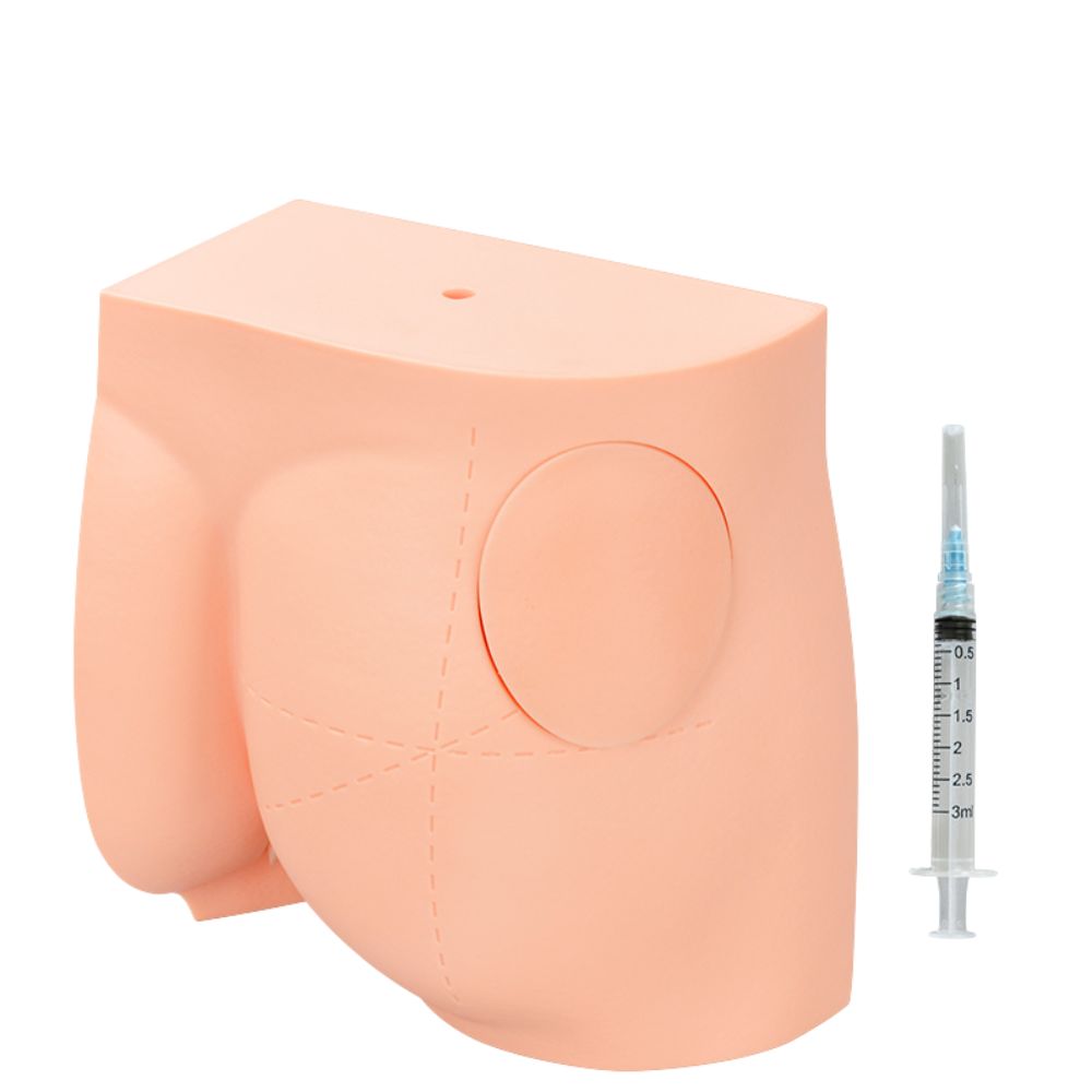 Hip Injection Trainer with Replaceable Pad for Gluteal IM