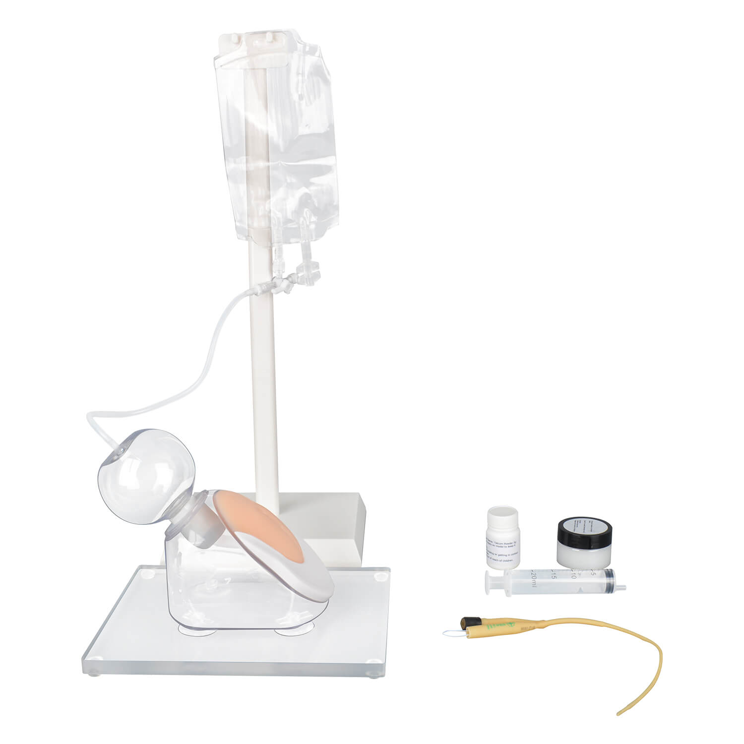 Infant female urinary catheter trainer for pediatric nursing education