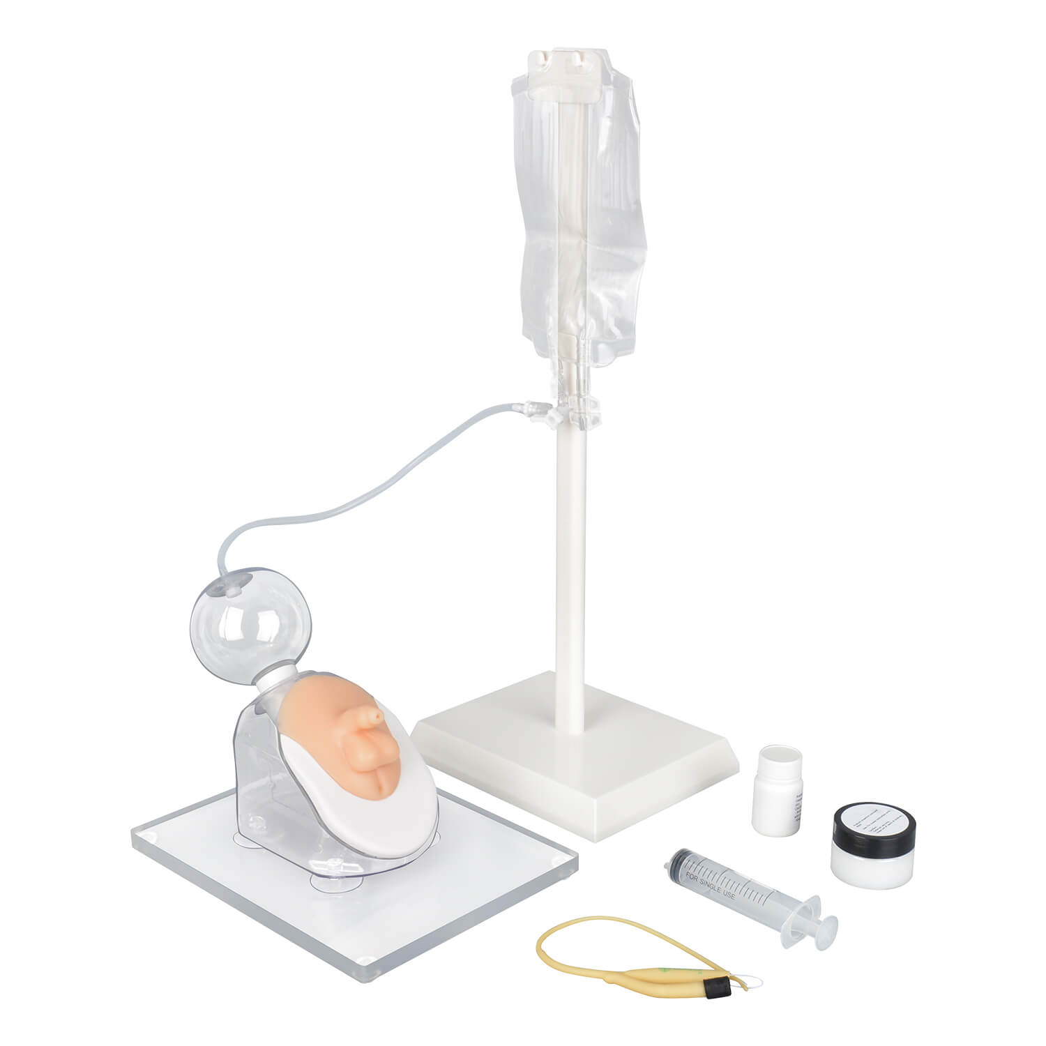 Infant male urinary catheterization model for nursing skills training