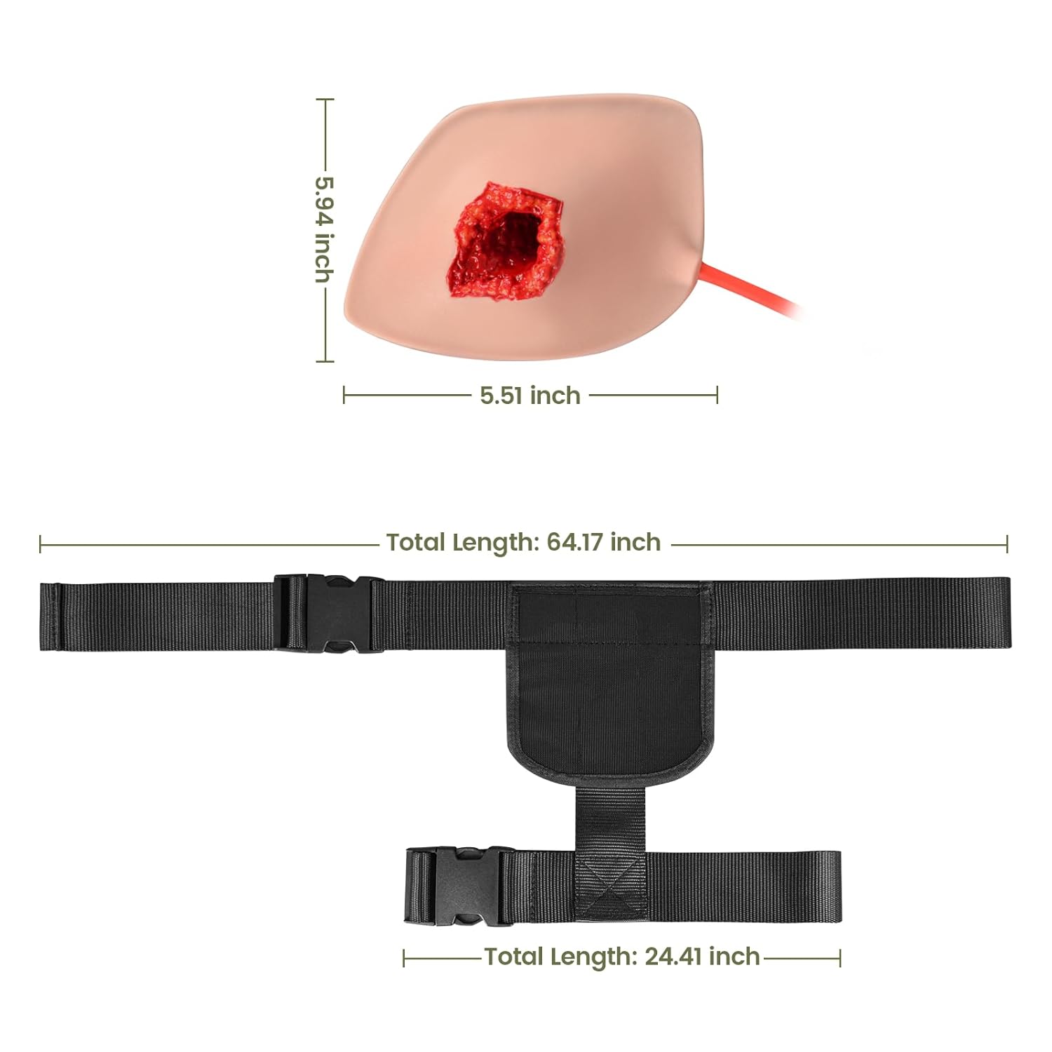Wearable Inguinal Gunshot Wound Hemorrhage Trainer