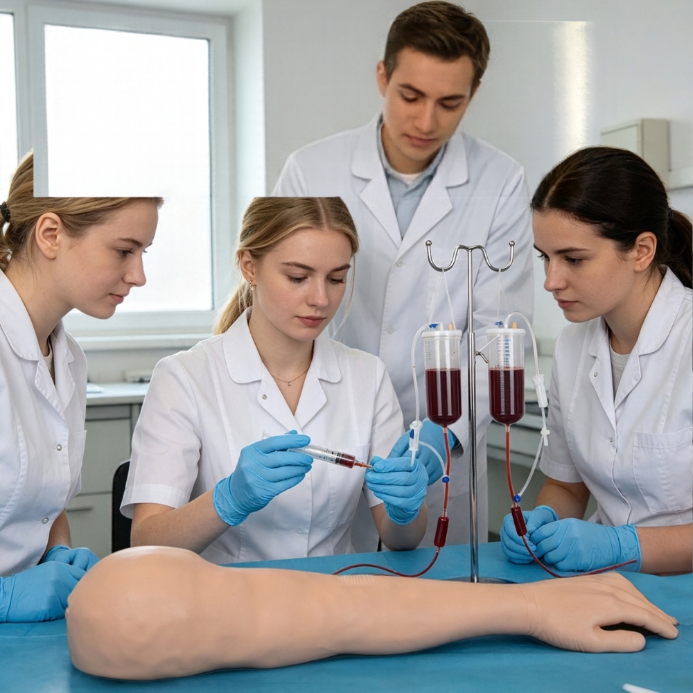 Ultrassist injection and phlebotomy practice arm kit for nursing skills training