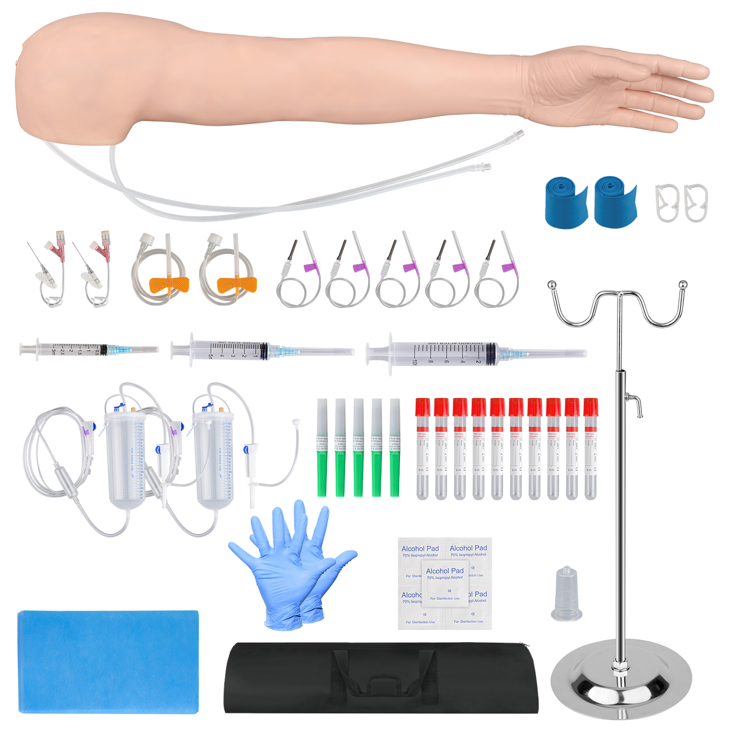 injection and phlebotomy practice arm kit for nursing skills training