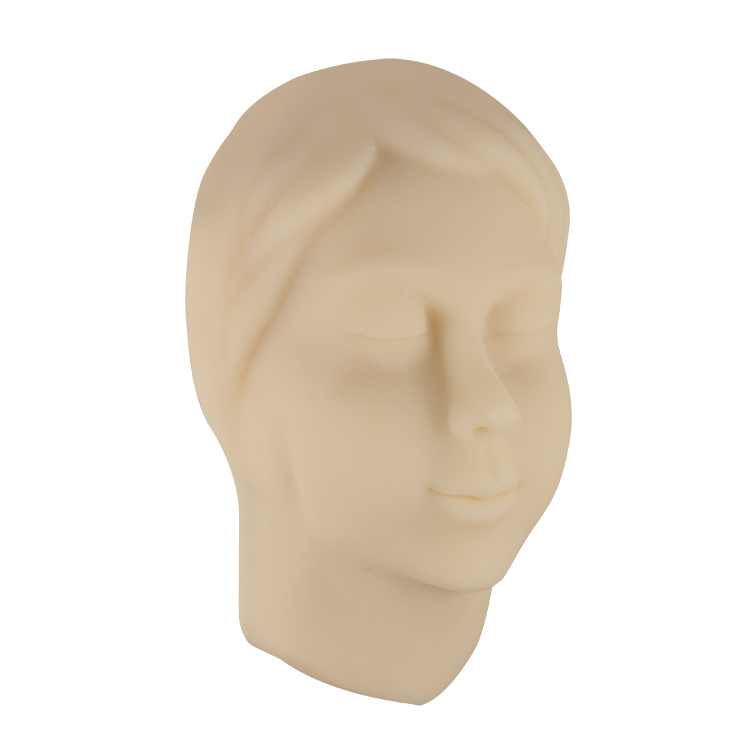 Female Silicone Facial Injection Mannequin Head