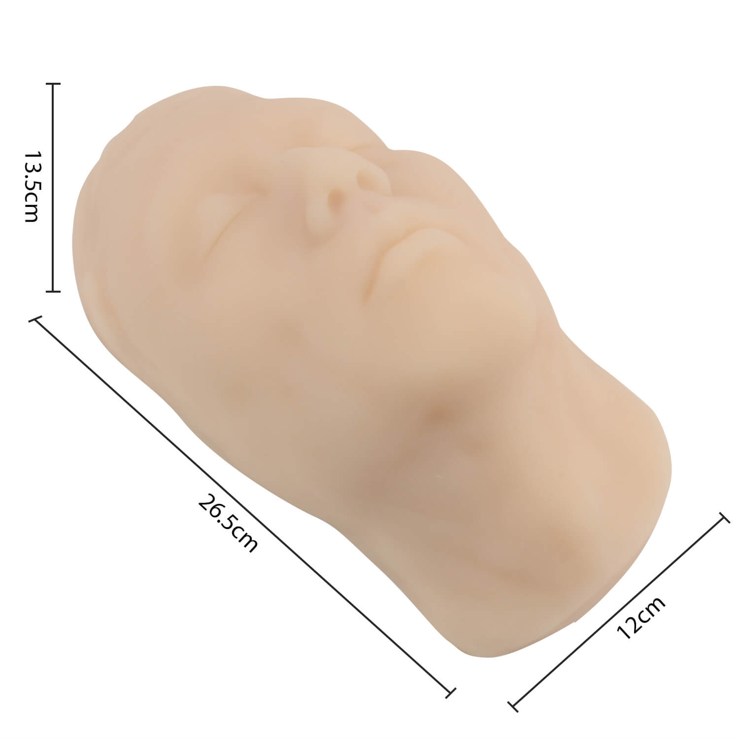 Ultrassist Male Facial Injection Training Mannequin Head Model Size