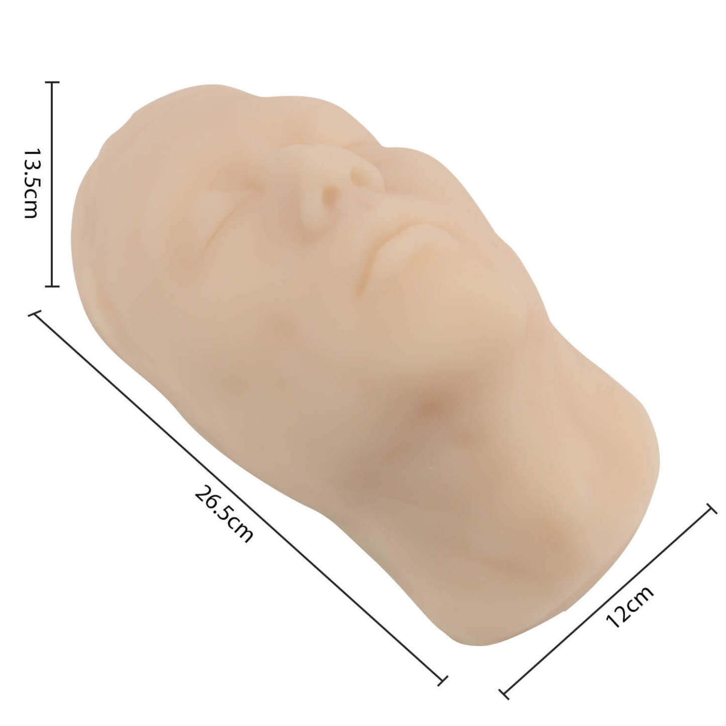 Ultrassist Male Facial Injection Training Mannequin Head Model Size