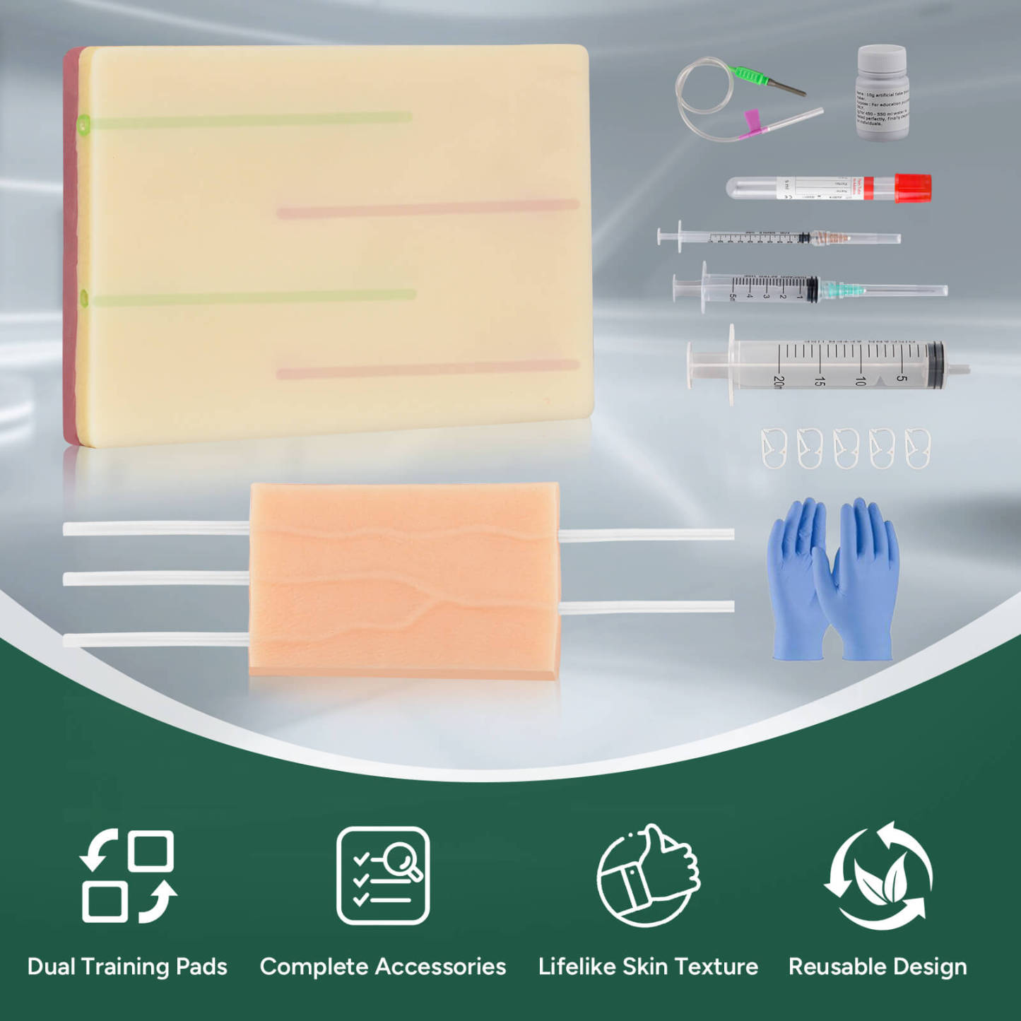 Ultrassist IV Injection Practice Kit for Venipuncture & IV Insertion Training