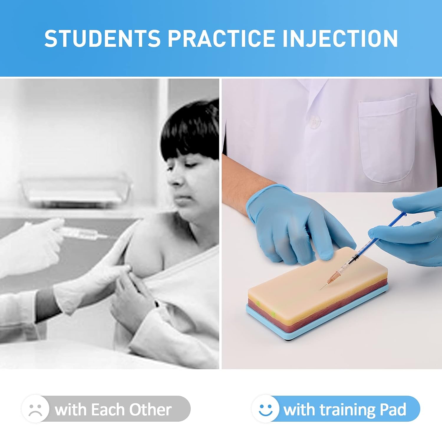 Ultrassist IV Practice Pad for Nursing Students Venipuncture Training