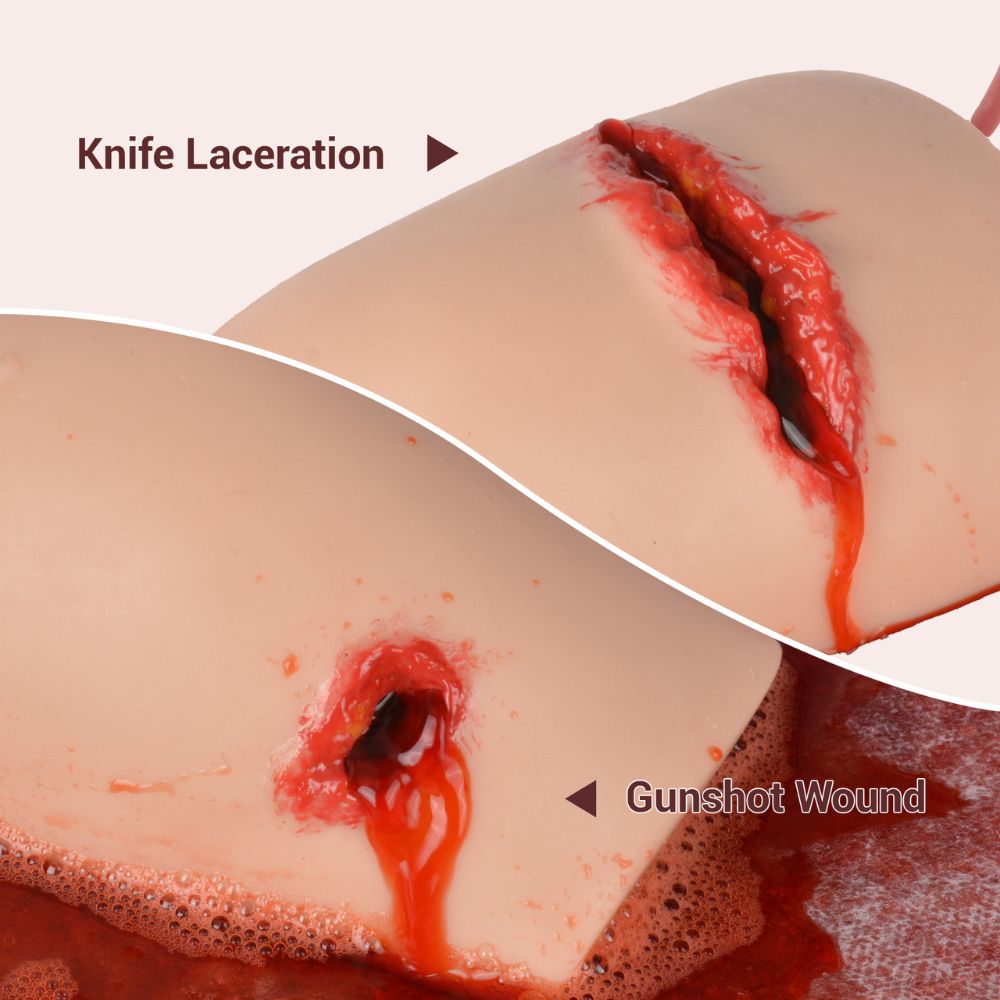 Knee Hemorrhage Control Trainer (Laceration & Gunshot Wound)