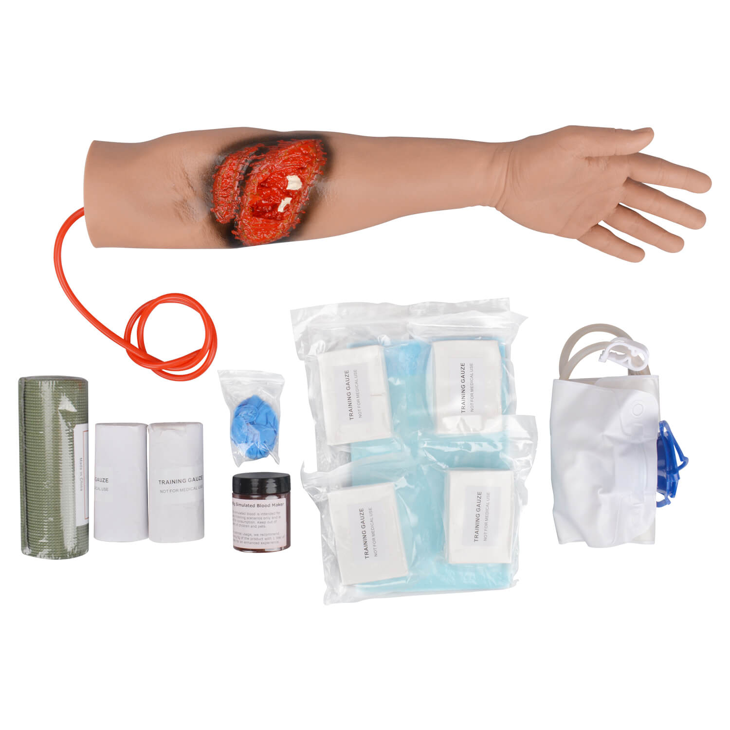 Laceration Wound Packing Arm Trainer with Fracture