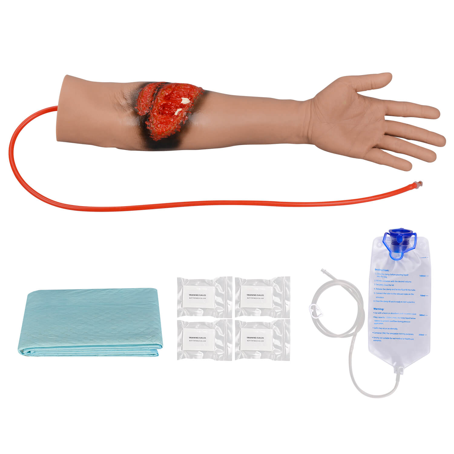 Laceration Wound Packing Arm Trainer with Fracture